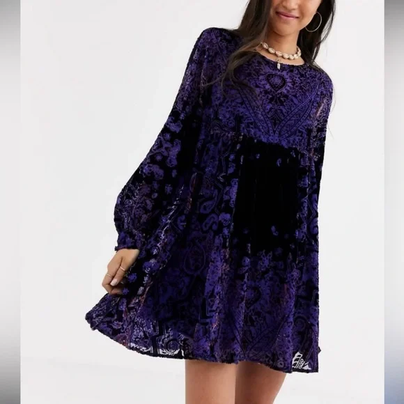 free people violet mini dress black Free People Violet Mini Dress – Aqua Bay Swim Co main image 1